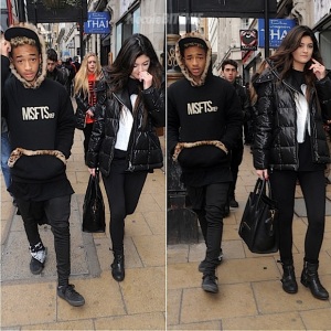 Kylie Jenner on Jaden Smith And Kylie Jenner In London